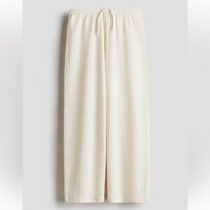 H&M Cream Wide Leg Pants